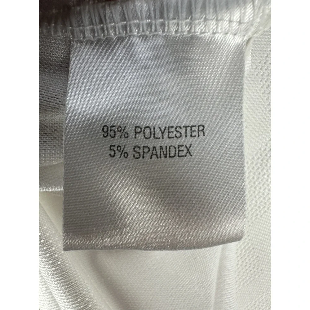 Adidas Polo Shirt‎ Mens Large White TPC Sawgrass Golf Climacool Performance